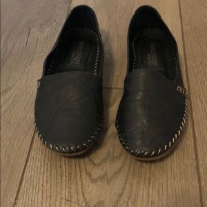 Adam Tucker Black Leather Loafers